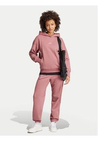 Adidas - adidas Bluza ALL SZN French Terry IY6808 Różowy Loose Fit. Kolor: różowy. Materiał: bawełna #3
