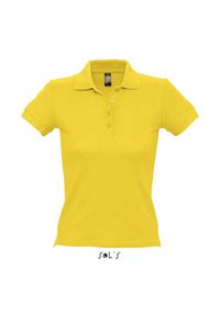SOL'S - Polo Sol's People. Typ kołnierza: polo. Kolor: żółty #1