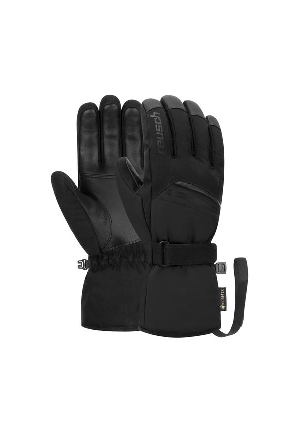Rękawice narciarskie unisex Reusch Morris Gore-Tex kozia skóra wodoodporne. Kolor: czarny. Materiał: skóra. Technologia: Gore-Tex. Sport: narciarstwo