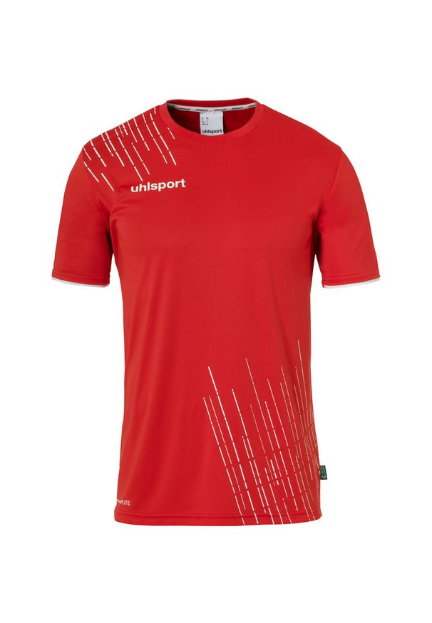 UHLSPORT - Zestaw koszulka i spodenki Uhlsport Score 26. Kolor: wielokolorowy, biały, czerwony. Materiał: dresówka. Sport: piłka nożna