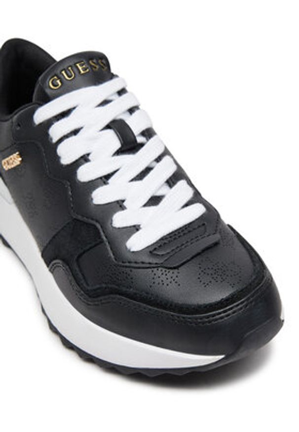Guess Sneakersy FLPVI3 FAL12 Czarny. Kolor: czarny. Materiał: skóra