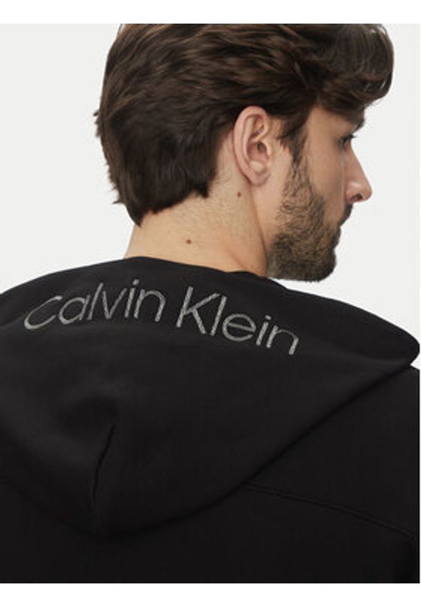 Calvin Klein Bluza K10K114267 Czarny Regular Fit. Kolor: czarny. Materiał: bawełna