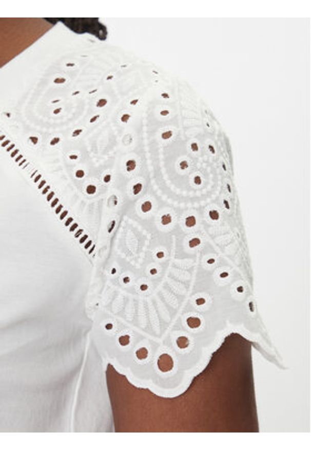 Morgan Bluzka 251-DMATY Biały Regular Fit. Kolor: biały. Materiał: bawełna