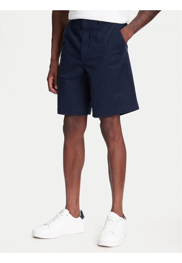 Calvin Klein Jeans Szorty materiałowe LV040EM618 Granatowy Regular Fit. Kolor: niebieski. Materiał: bawełna