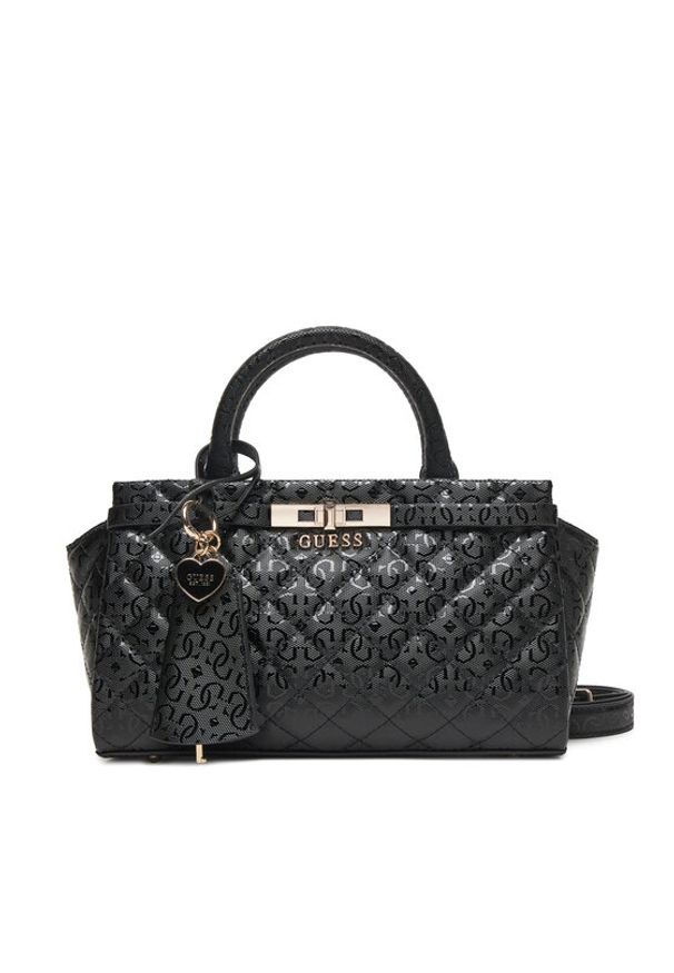 Guess Torebka Idra HWGG81 57050 Czarny. Kolor: czarny. Materiał: skórzane
