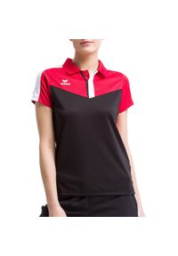 ERIMA - Damska koszulka polo Erima Squad. Typ kołnierza: polo. Kolor: czerwony, wielokolorowy, czarny. Materiał: materiał. Sport: piłka nożna, tenis #1