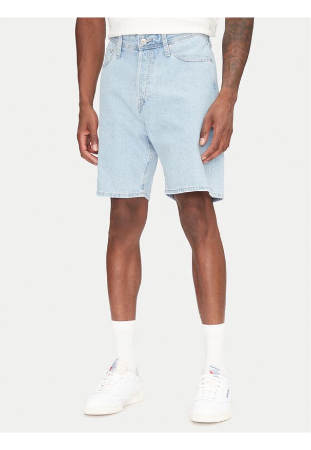 Jack & Jones - Jack&Jones Szorty jeansowe Tony 12269489 Niebieski Loose Fit. Kolor: niebieski. Materiał: bawełna