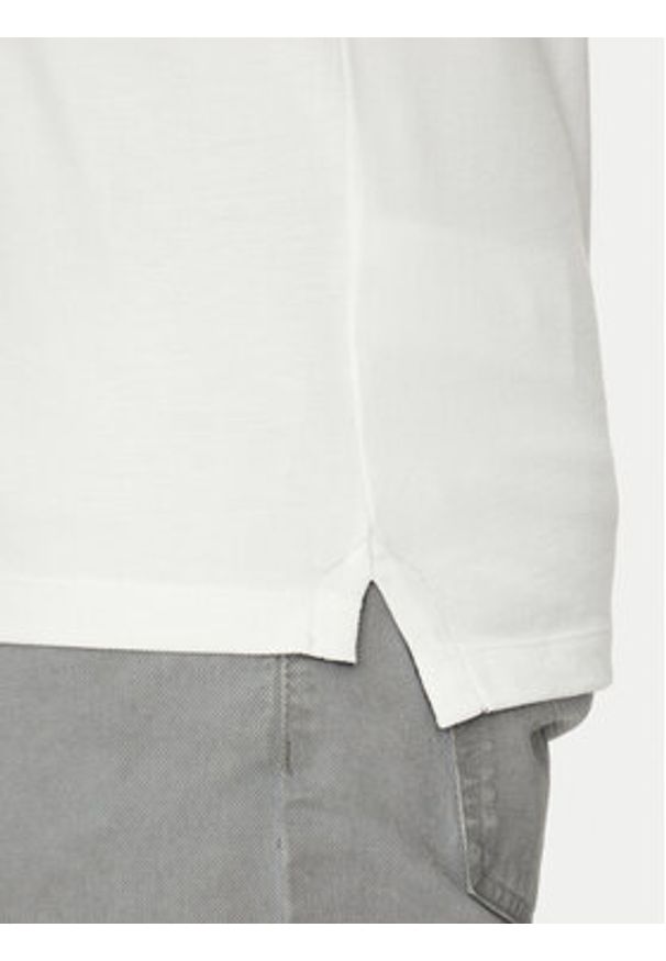 Geox Polo M5511B T3240 F2128 Biały Regular Fit. Typ kołnierza: polo. Kolor: biały. Materiał: bawełna