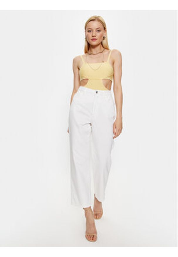 Patrizia Pepe Jeansy 2P1535/D045-W146 Biały Regular Fit. Kolor: biały