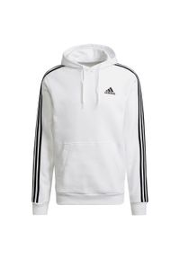 Adidas - Bluza z Kapturem Essentials 3-Stripes Rozmiar S Biały - GU2522. Typ kołnierza: kaptur. Kolor: wielokolorowy, czarny, biały