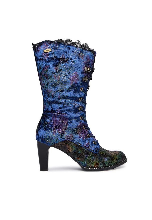 Kozaki Laura Vita. Kolor: niebieski