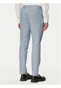 Hugo - HUGO Garnitur Arti/Hesten242V1X 50559671 Niebieski jasny Extra Slim Fit. Kolor: niebieski. Materiał: len #12