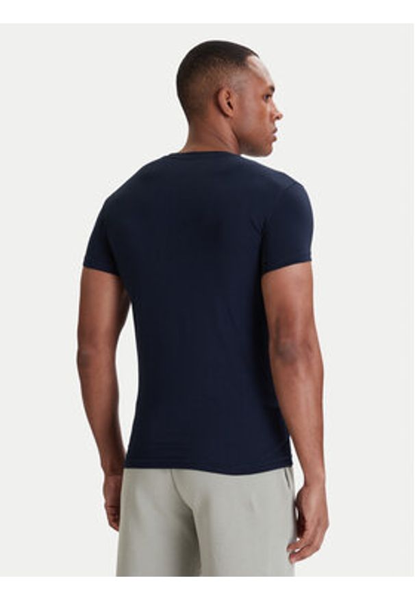 Emporio Armani Underwear T-Shirt EM000375 AF18891 UB102 Granatowy Slim Fit. Kolor: niebieski. Materiał: bawełna