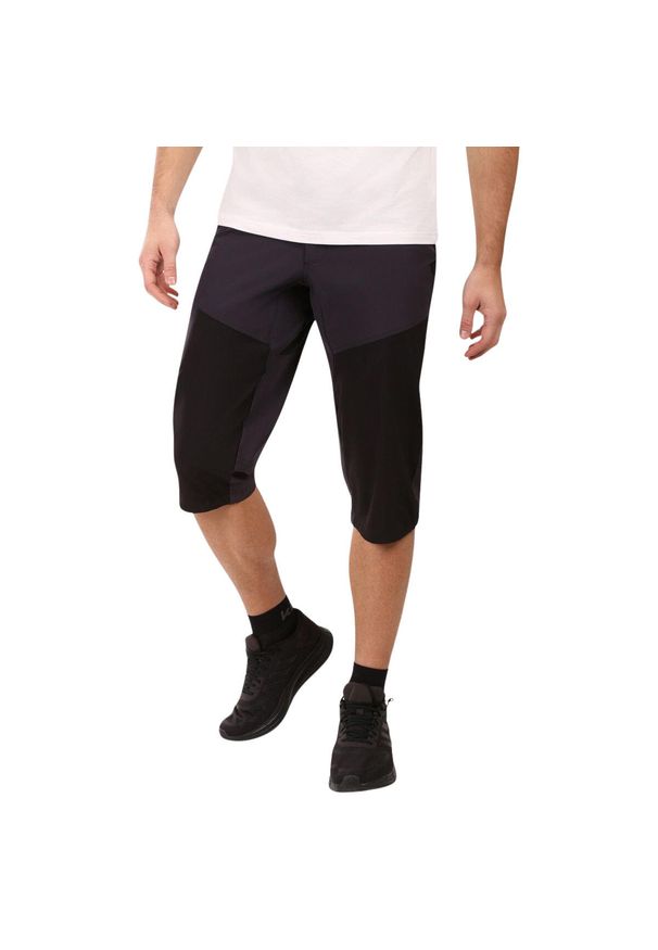 Szorty Kilpi Olpra. Kolor: czarny. Materiał: nylon. Długość: długie. Sezon: lato. Sport: turystyka piesza