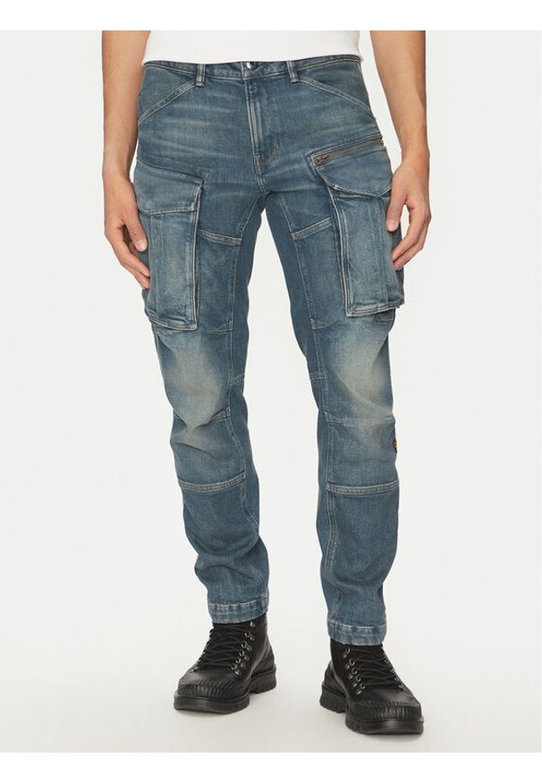 G-Star RAW - G-Star Raw Jeansy Rovic Zip 3D D23077-D775 H139 Niebieski Regular Fit. Kolor: niebieski