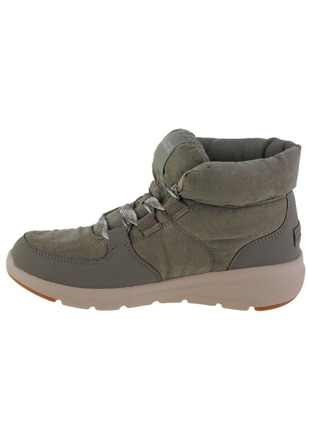 skechers - Buty zimowe damskie, Glacial Ultra - Trend Up. Kolor: zielony. Sezon: zima. Styl: sportowy