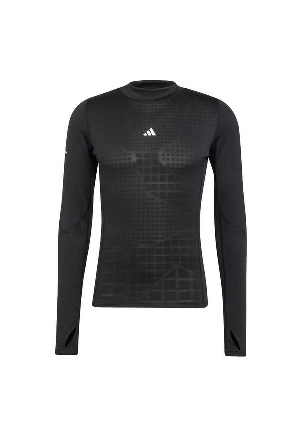 Adidas - Koszulka TECHFIT COLD.RDY Training Long Sleeve. Kolor: czarny. Materiał: materiał. Długość rękawa: długi rękaw. Technologia: Techfit (Adidas). Długość: długie. Sport: fitness