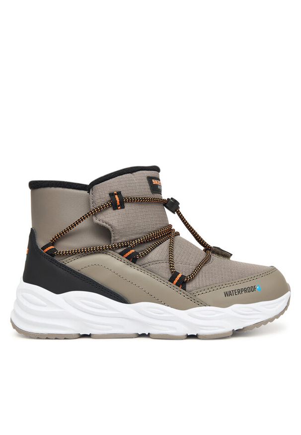 skechers - Śniegowce Skechers. Kolor: szary