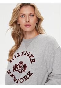 TOMMY HILFIGER - Tommy Hilfiger Bluza Varsity WW0WW39805 Szary Regular Fit. Kolor: szary. Materiał: syntetyk, bawełna