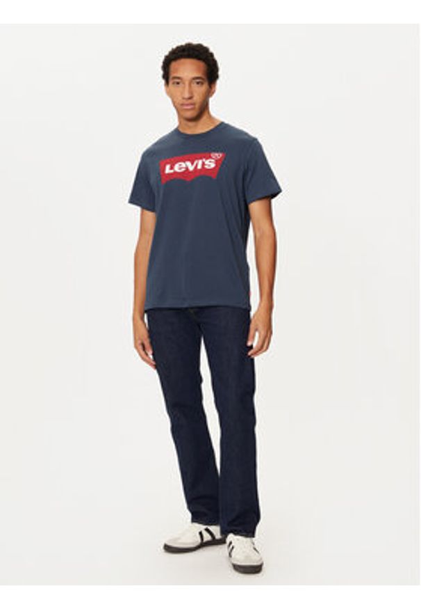Levi's® T-Shirt Housemark Tee 17783-0139 Granatowy Regular Fit. Kolor: niebieski. Materiał: bawełna