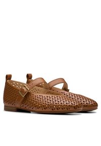 Clarks Półbuty Fawna Jane 26181228 Brązowy. Kolor: brązowy. Materiał: skóra