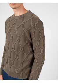 Guess Sweter | M1RR03Z1CX2 | Mężczyzna | Brązowy. Okazja: na co dzień. Kolor: brązowy. Materiał: bawełna. Wzór: aplikacja. Styl: casual #4
