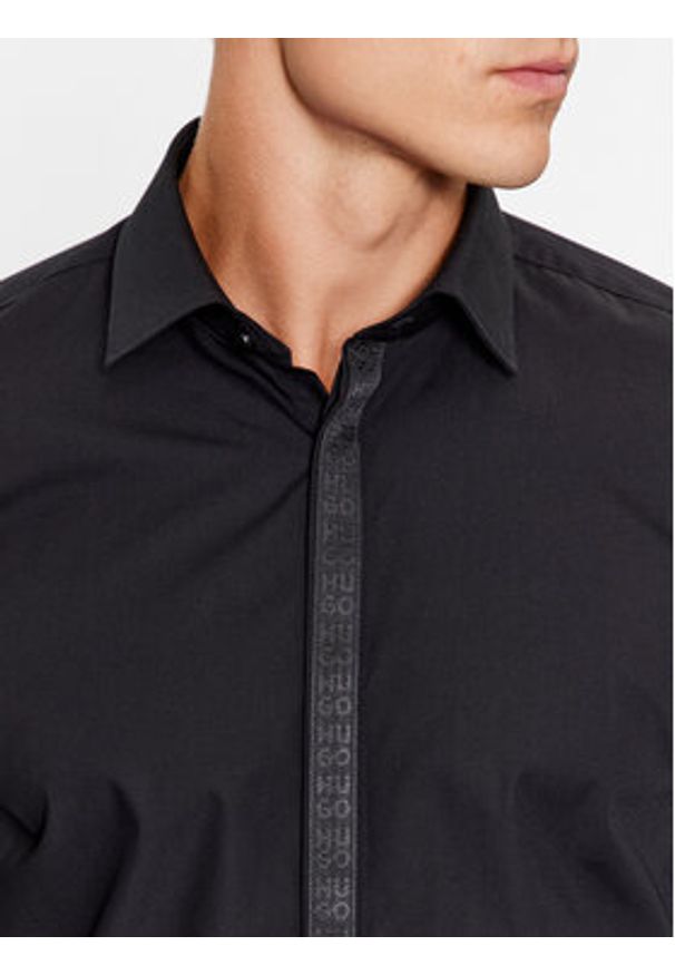 Hugo Koszula Keidi 50500966 Czarny Slim Fit. Kolor: czarny. Materiał: bawełna