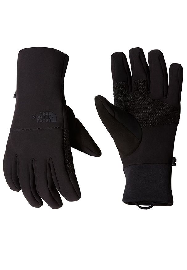 Rękawiczki The North Face Apex Etip 0A89R9JK31 - czarne. Kolor: czarny. Materiał: materiał, tkanina. Wzór: nadruk. Sezon: jesień, zima