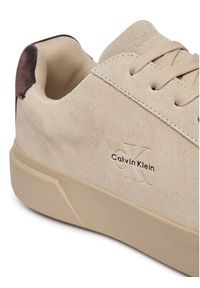 Calvin Klein Sneakersy Chunky Cupsole Laceup Su YM0YM01453 Beżowy. Kolor: beżowy. Materiał: zamsz, skóra #6