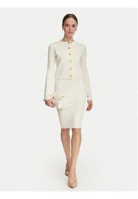 Marciano Guess Spódnica ołówkowa G6YD07 Z1013 Kremowy Slim Fit. Kolor: kremowy. Materiał: wiskoza #5