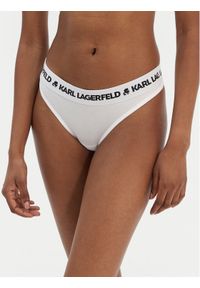 Karl Lagerfeld - KARL LAGERFELD Stringi A1W47008 Biały. Kolor: biały. Materiał: lyocell #1