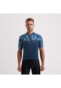 ROGELLI - Koszulka rowerowa męska Rogelli Essential Graphic. Kolor: niebieski. Sport: kolarstwo #1