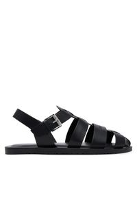 Karl Lagerfeld - KARL LAGERFELD Klapki Kastor III KL70223 Czarny. Kolor: czarny. Materiał: skóra
