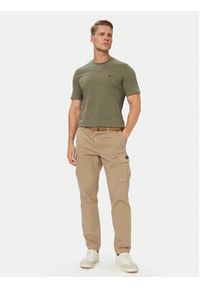 Aeronautica Militare T-Shirt 262TS1580UJ00372 Khaki Regular Fit. Kolor: brązowy. Materiał: bawełna #3