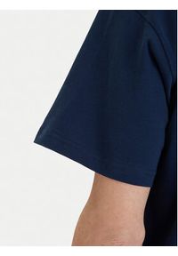 Versace Jeans Couture T-Shirt 80GAHT04 CJ00T Granatowy Regular Fit. Kolor: niebieski. Materiał: bawełna #4