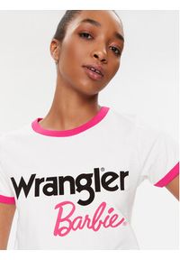 Wrangler T-Shirt Ringer 112346212 Biały Slim Fit. Kolor: biały. Materiał: bawełna #3