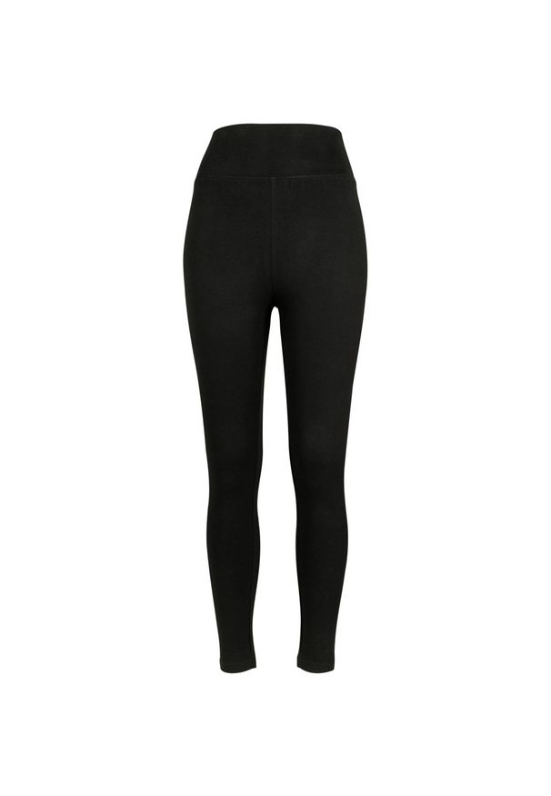 Urban Classics - Legginsy Damskie Z Wysokimi Stanami. Stan: podwyższony. Kolor: czarny. Sport: turystyka piesza