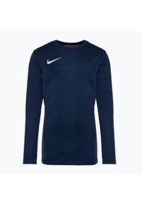 Longsleeve piłkarski dziecięcy Nike Dri-Fit Park VII. Kolor: niebieski. Długość rękawa: długi rękaw. Technologia: Dri-Fit (Nike). Sport: piłka nożna