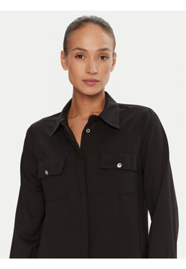 Rinascimento Koszula CFC0125777003 Czarny Regular Fit. Kolor: czarny. Materiał: syntetyk