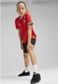 Puma - Młodzieżowa koszulka domowa Portugalia 2025 PUMA Sport Red Sugared Almond Beige. Kolor: czerwony, wielokolorowy, beżowy