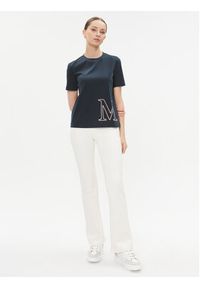 Max Mara Leisure T-Shirt Monviso 2339760336 Granatowy Regular Fit. Kolor: niebieski. Materiał: bawełna #5