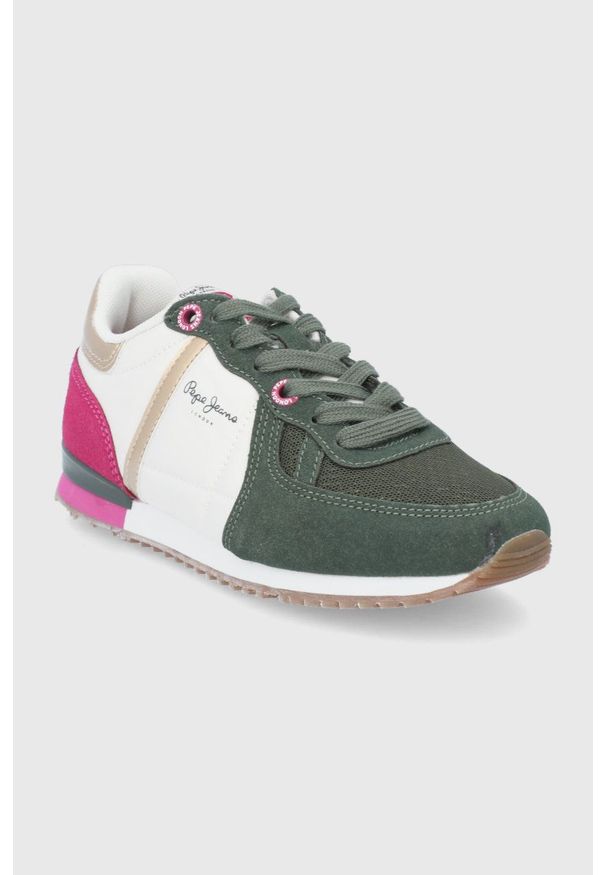 Pepe Jeans Buty Sydney Combi. Nosek buta: okrągły. Zapięcie: sznurówki. Materiał: włókno. Szerokość cholewki: normalna