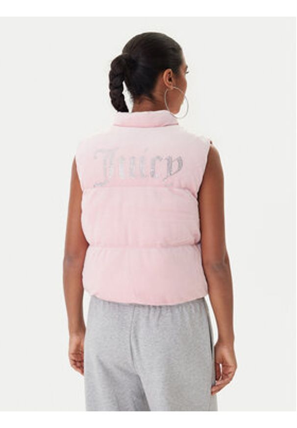 Juicy Couture Bezrękawnik Lightening JCOGL225551 Różowy Regular Fit. Kolor: różowy. Materiał: syntetyk. Długość rękawa: bez rękawów