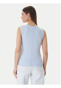 Calvin Klein Jeans Top LV047B265G Niebieski Slim Fit. Kolor: niebieski. Materiał: bawełna #3