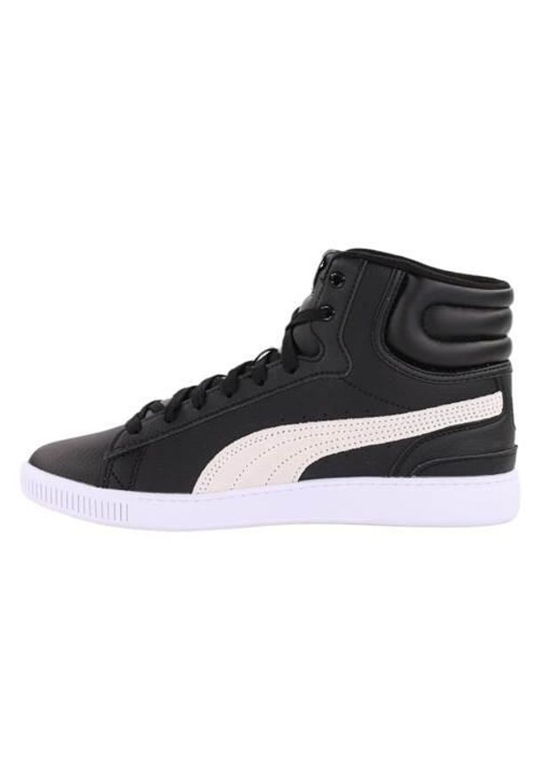 Buty do chodzenia dla dzieci Puma Vikky V3 Mid. Wysokość cholewki: za kostkę. Zapięcie: sznurówki. Kolor: czarny. Materiał: materiał. Szerokość cholewki: normalna. Model: Puma Vikky. Sport: turystyka piesza