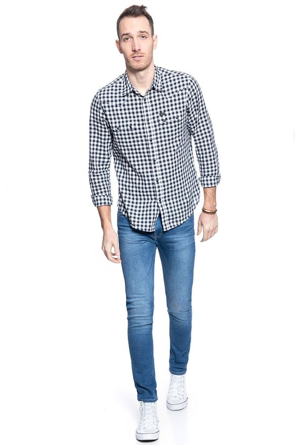 Lee - LEE SPODNIE MĘSKIE MALONE BLUE DROP L736ROEM 112120202