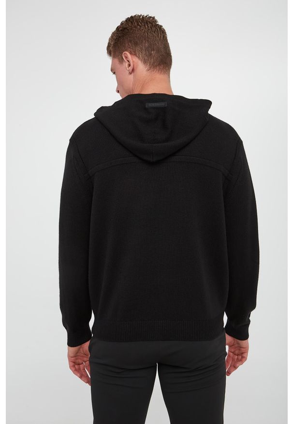 Armani Exchange - Sweter męski z wełną dziewiczą ARMANI EXCHANGE. Materiał: wełna