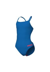 Dziewczęcy jednoczęściowy kostium kąpielowy Arena Team Challenge Solid. Kolor: niebieski #1