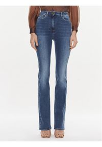 Elisabetta Franchi Jeansy PJ-26I-36E3-002775 Granatowy Regular Fit. Kolor: niebieski