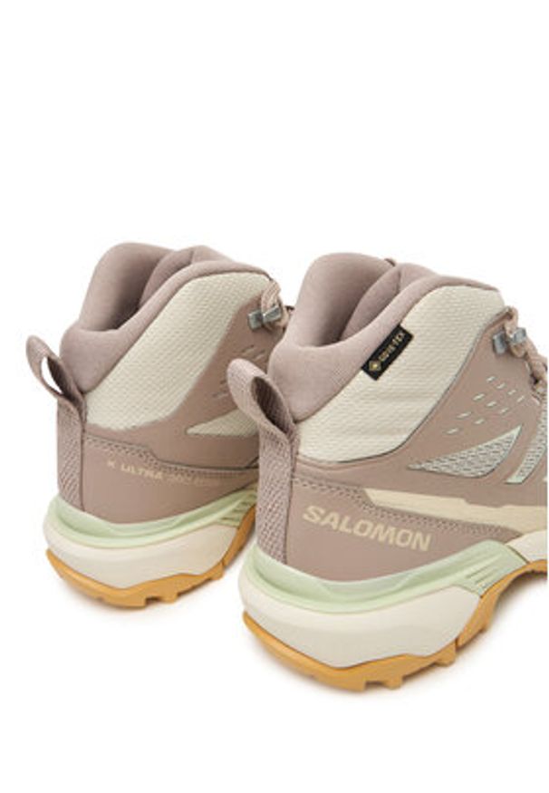 salomon - Salomon Trekkingi X Ultra 360 Edge Mid Gore-Tex L47816300 Beżowy. Kolor: beżowy. Materiał: materiał
